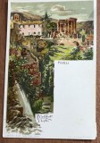 CPISTR5 Carte postala veche Italia - Tivoli, pictura de R. Carloforte, necirculata, litografie