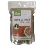 Seminte de canepa intregi bio, 500g, Obio