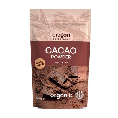 Cacao Pudra Raw Bio Dragon Superfoods 200gr foto