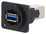 Adaptor USB A la USB B FT USB 3.0 Metal 19x24mm