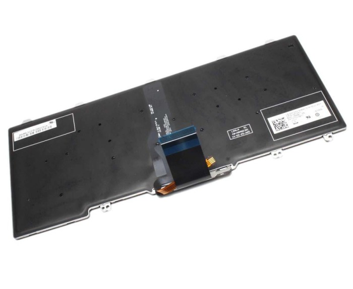 Tastatura Dell Latitude E7250 iluminata layout UK fara rama enter mare, NSK-LMABC iluminata layout UK fara