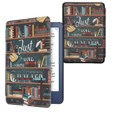 Husa kwmobile pentru Amazon Kindle (2022), Piele ecologica, Multicolor, 59989.01 foto