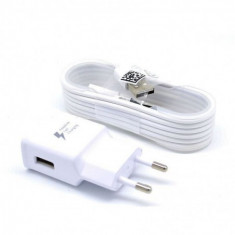 Set 2 buc :1 Incarcator retea compatibil Allview Fast 9V/1.67 A or 5V/2A +cablu date Micro Usb , White foto