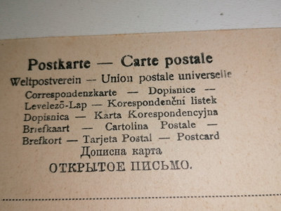 CARTE POSTALA / FELICITARE - ANII 1900 foto