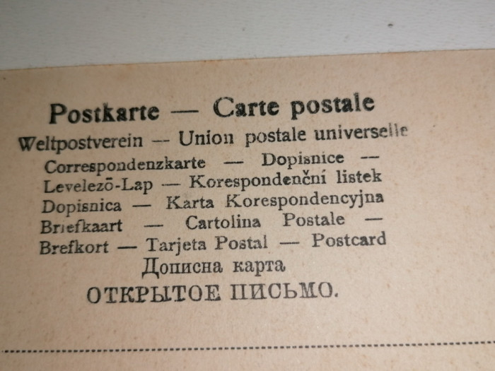 CARTE POSTALA / FELICITARE - ANII 1900