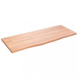 Cumpara ieftin Blat masa maro deschis 100x40x2 cm, lemn masiv stejar tratat