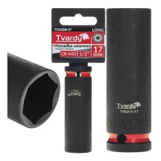 Cheie tubulara de impact in 6 puncte 1 / 2&quot;, 17 mm, Cr-Mo, Tvardy T00211-17