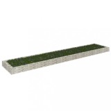 VidaXL Strat &icirc;nălțat de gabion, 500x100x20 cm, oțel galvanizat