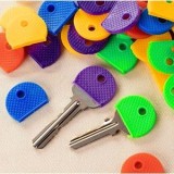Huse pentru Cheie din Plastic Multicolor - Forma Rotundă, CMCLASS