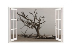 Autocolant decorativ, Fereastra, Multicolor, 83 cm, 627STC foto
