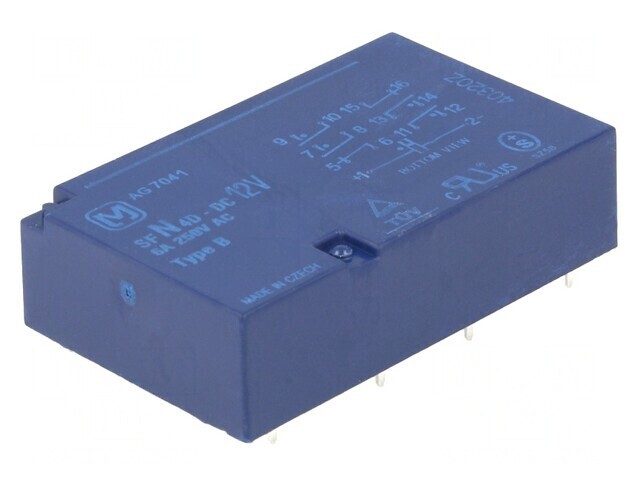 Releu Electromagnetic 12VDC SPST-NO x4 SPST-NC x2