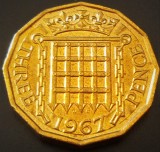 Cumpara ieftin Moneda 3 (Three) PENCE - MAREA BRITANIE / ANGLIA, anul 1967 *cod 396 = UNC, Europa