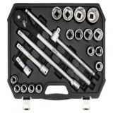 Trrusa tubulare 3/4&#039;&#039; cu clichet 24T, 21 piese
