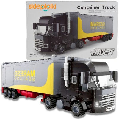 BLOCURI DE CONSTRUCȚIE CAMION TIR MODEL DE MAȘINĂ PENTRU COPII foto