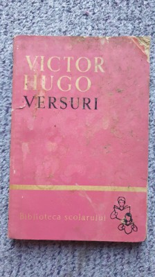 Versuri, Victor Hugo, Ed Tineretului 1958 foto