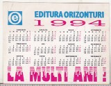 Bnk cld Calendar de buzunar 1994 - Editura Orizonturi