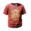 Tricou Barbati Stone Wash Hamsa Maro Bumbac 100% Natural Nepal Boho Vintage Unisex Mandala Chakra S M L XL
