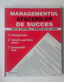 Managementul afacerilor de succes - FISE DE CONTROL SI FORMULARE DE LUCRU
