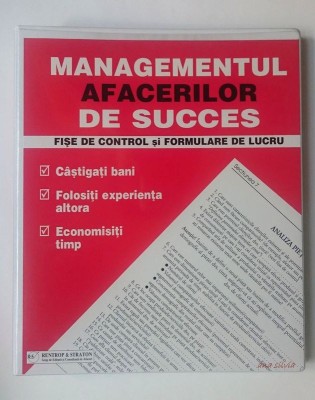 Managementul afacerilor de succes - FISE DE CONTROL SI FORMULARE DE LUCRU foto