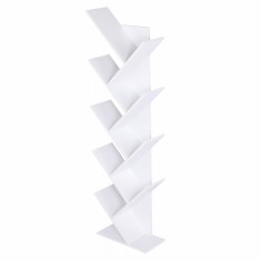 Biblioteca mdf alb Baki 43x20x143.5 cm