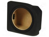 Carcasă difuzor MDF neagră BASSER 250mm ţesătură Frezare 286mm VW