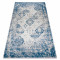 ANDRE 1819C covor lavabil Rozetă, vintage anti-alunecare - bej / albastru, 80x150 cm