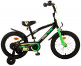 Bicicleta pentru baieti Volare Super GT, 16 inch, culoare negru/verde, frana de PB Cod:21782