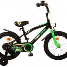 Bicicleta pentru baieti Volare Super GT, 16 inch, culoare negru/verde, frana de PB Cod:21782