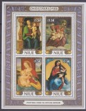 C4967 -Niue 1986 -Pictura-Craciun bloc neuzat,perfecta stare MNH, Nestampilat