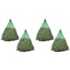vidaXL Plase F&acirc;n Rotunde 0.75x0.75m PP Verde (Set 4) - Hrănire Cai Ponei, Rezistente Intemperii