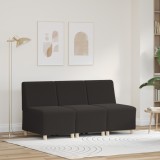 VidaXL Unitate Sofa Modulară Fără Brațe 3 pcs Gri &icirc;nchis