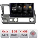 Navigatie Honda Civic Sedan 5960Pro-044 Android Octa Core Qualcomm 2K Qled 8+128 DTS DSP 360 4G Optical CarStore Technology