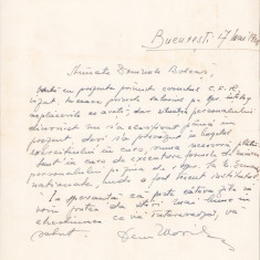 HST A1573 Scrisoare 1938 Institutul de Demografie către Lucian Bolcaș