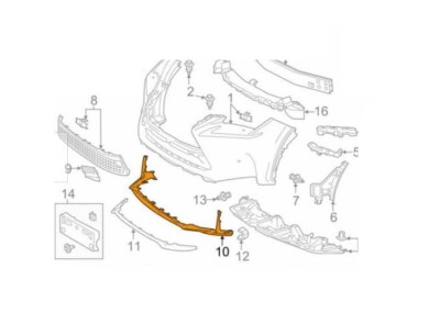 Bandou bara protectie Lexus Nx (Az10), 08.2014-, Fata, argintiu, Aftermarket foto