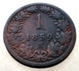7.190 AUSTRIA 1 KREUZER 1859 E
