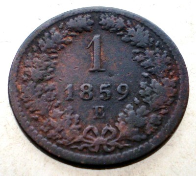 7.190 AUSTRIA 1 KREUZER 1859 E foto