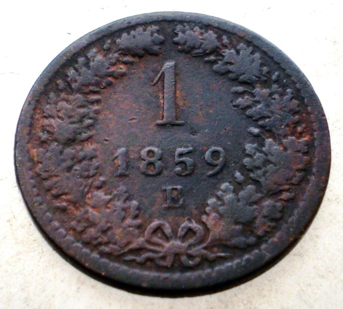 7.190 AUSTRIA 1 KREUZER 1859 E