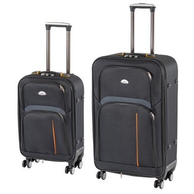 TraveLux Light III gurul&amp;oacute;s bőr&amp;ouml;nd szett fekete foto