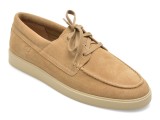 Cumpara ieftin Mocasini CLARKS gri, LOCKFORD BOAT, din piele intoarsa