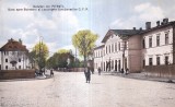 Salutari din Pitesti. Gara spre Bulevard si Locuintele functionarilor C. F. R.