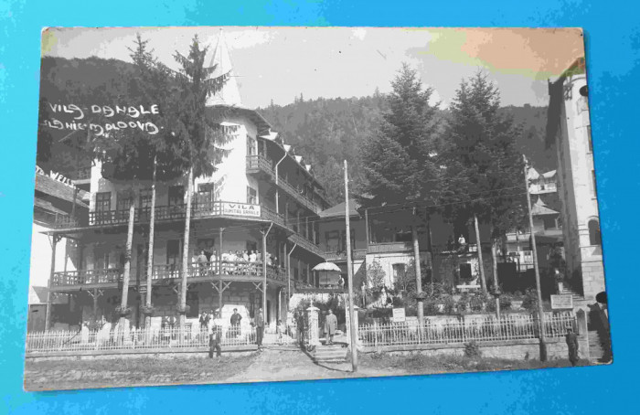 Vila Dumitru Danale - Iasi Slanic Moldova foto carte postala veche anii 1920