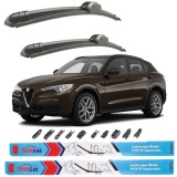 Cumpara ieftin Ștergătoare TeamCar&reg; Alfa Romeo Stelvio (2017+) &ndash; Set față