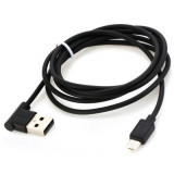 Cablu date si incarcare Hoco UPM10 L-shaped (forma L) microUSB la USB negru
