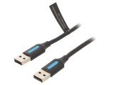 Cablu USB 2.0 A-A 3m Negru, Vention