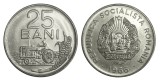 RSR moneda 25 BANI 1966 UNC NECIRCULATA din fisic de banca, Nichel