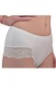 Chilot Brazilian Talie Inalta Luan, Bumbac Elastic, Alb, Marimea L. Lenjerie Dama Confortabila
