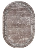 Covor Modern, Mira 24001, Bej, Oval, Diverse Dimensiuni - 60x110