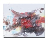 Cumpara ieftin Tablou abstract pictat manual, Fantezie in abstract 16, 60x50cm ulei pe panza in relief efect 3D, gata de agatat pe perete