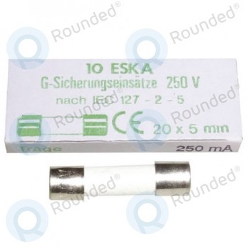 ESKA Siguranta ceramica pentru cuptor cu microunde 0.25AT 5x20mm (10buc) foto