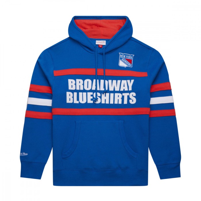 New York Rangers hanorac de bărbați cu glugă Head Coach Hoodie Current Logo - M